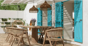 outdoor table and chairs